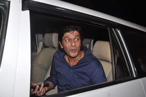 Chunky Pandey was snapped at Salman Khan's Birthday Bash