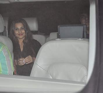 Vidya Balan and Siddharth Roy Kapur were snapped at Salman Khan's Birthday Bash