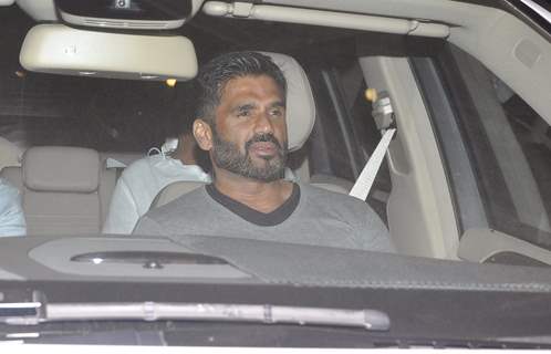 Suniel Shetty was snapped at Salman Khan's Birthday Bash