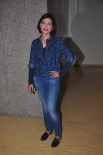 Shilpa Shukla poses for the media at the Promotions of Crazy Cukkad Family