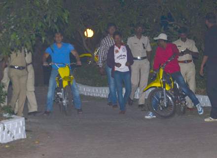 Salman Khan was snapped enjoying Bike Ride at Panvel Farm House