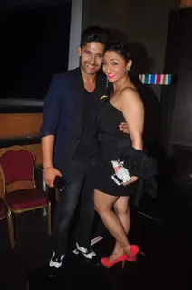 Shruti Ulfat poses with Ravi Dubey at his Birthday Bash