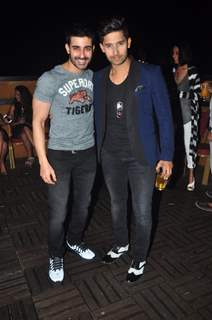 Gautam Rode poses with Ravi Dubey at his Birthday Bash