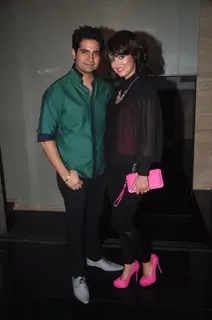 Karan Mehra and Nisha Rawal pose for the media at Ravi Dubey's Birthday Bash