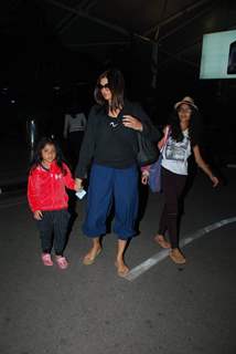 Sushmita Sen with her children Snapped at Airport