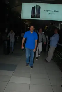 Bhushan Kumar was snapped at Airport