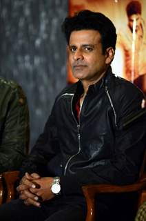 Manoj Bajpai was snapped during the Promotions of Tevar in Delhi