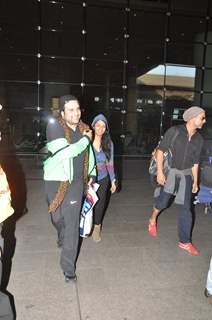 Krushna Abhishek and Kashmira Shah were snapped at Airport