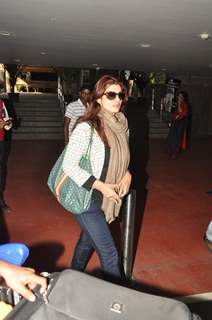 Twinkle Khanna was snapped at Airport