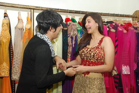 Daisy Shah and Rohhit Verma share a laugh at the New Collection Launch