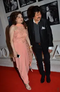 Pankaj Udhas was snapped with wife at Dabboo Ratnani's Calendar Launch