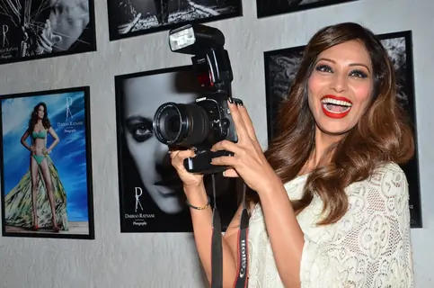 Bipasha Basu was snapped with a camera at Dabboo Ratnani's Calendar Launch