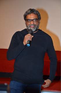 R. Balki interacts with the audience at the Trailer Launch of Shamitabh