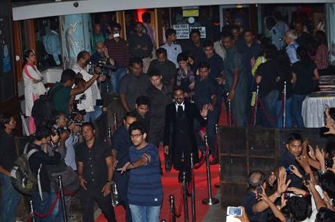 Dhanush makes an exit from the Trailer Launch of Shamitabh