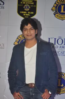 Ankit Tiwari poses for the media at Lion Gold Awards
