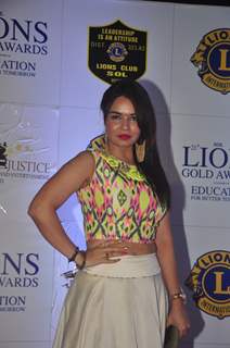 Kavitta Verma poses for the media at Lion Gold Awards