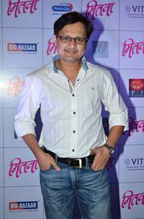Sunil Barve poses for the media at the Music Launch of Marathi Movie Mitwa
