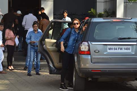 Huma Qureshi was seen at the  Airport