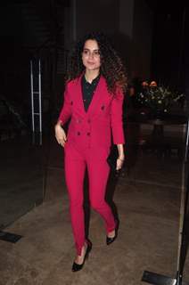 Kangana Ranaut poses for the media at Farah Khan's Birthday Bash