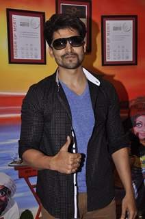 Gurmeet Choudhary poses for the media at the Promotions of Khamoshiyan on Red FM