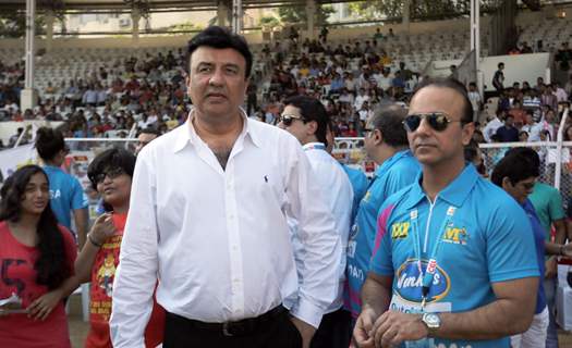 Anu Malik was at the CCL Match Between Mumbai Heroes and Veer Maratha