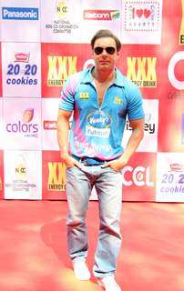 Sohail Khan was seen at the CCL Match Between Mumbai Heroes and Veer Maratha