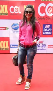 Sonalee Kulkarni at the CCL Match Between Mumbai Heroes and Veer Maratha