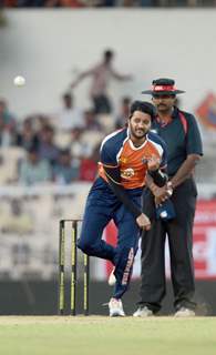 Riteish Deshmukh during the CCL Match Between Mumbai Heroes and Veer Maratha