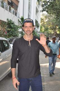 Hrithik Roshan poses for the media on his Birthday