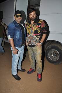 Sajid Ali and Wajid Ali pose for the media at Umang Police Show