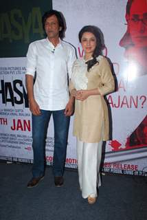 Kay Kay Menon and Tisca Chopra pose for the media at the Trailer Launch of Rahasya