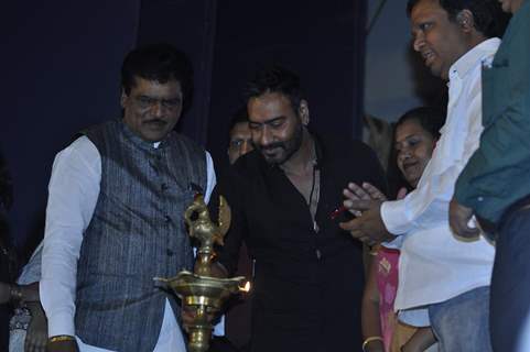 Ajay Devgn lights the lamp at National Youth Day Event
