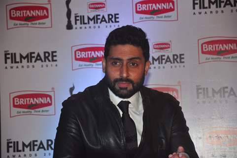 Abhishek Bachchan was snapped at the Press Conference of the 60th Britannia Filmfare Awards 2014