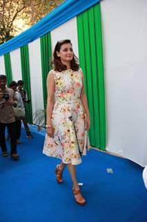 Dia Mirza was snapped at Swades NGO for SCMM Marathon