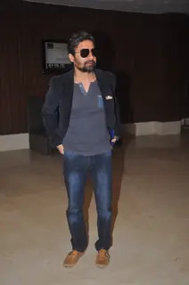 Chandan Roy Sanyal poses for the media at Jazbaa Script Reading Session