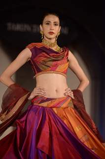 Alicia Raut at the Tarun Tahiliani's Azva show in Hyderabad