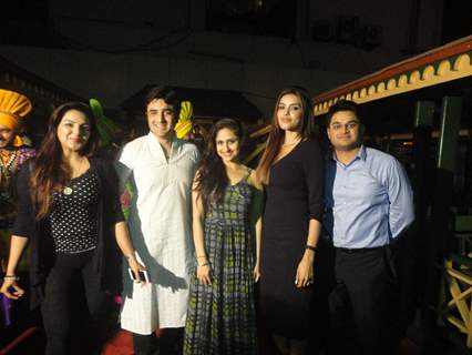 Celebs pose for the media during the Celebration of Lohri at Shikara Restaurant