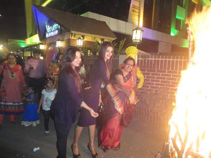 Gizele Thakral and Mansi Pritam were snapped Celebrating Lohri at Shikara Restaurant