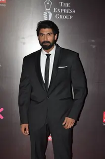Rana Daggubati poses for the media at 21st Annual Life OK Screen Awards Red Carpet
