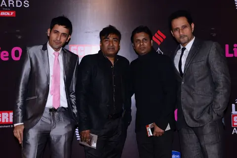 Meet Brothers pose for the media at 21st Annual Life OK Screen Awards Red Carpet