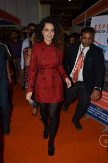 Kangana Ranaut was snapped at ITT Travel Exhibition