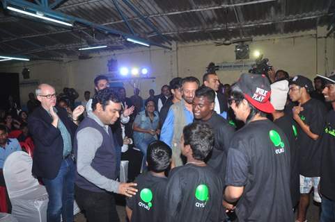 A.R. Rahman was snapped at the Launch of 'The Dharavi Project'