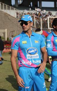 Rajneesh Duggal was snapped during Mumbai Heroes Vs Kerala Strikers Match