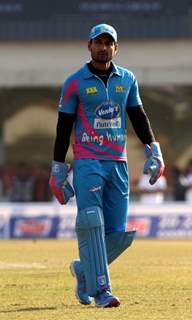 Indraneil Sengupta was snapped during Mumbai Heroes Vs Kerala Strikers Match