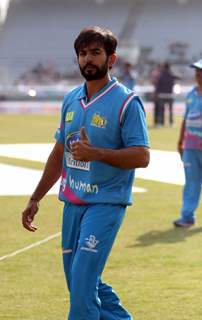 Jay Bhanushali was snapped during Mumbai Heroes Vs Kerala Strikers Match