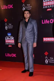 Dhaval Gada at the 21st Annual Life OK Screen Awards Red Carpet
