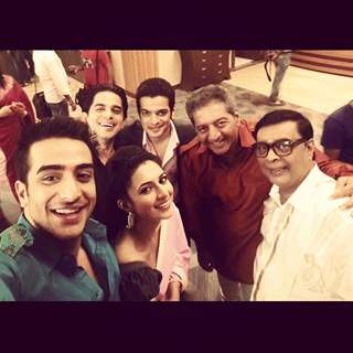 Karan Patel, Divyanka Tripathi, Kaushal Kapoor, Aly Goni and Abhay Bhargavar and  at shoot of YHM