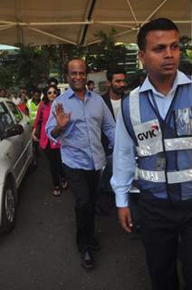 Rajinikanth & Dhanush snapped at Airport