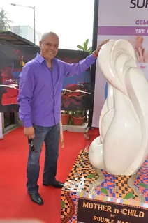 Naved Jaffrey at Rouble Nagi's Art Sculpture Launch