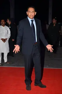 Mohammad Azharuddin at Kush Sinha's Wedding Reception